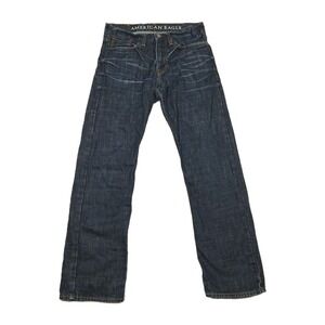 American Eagle Relaxed Fit Jeans Mens 30 X 32 Dark Blue Denim Straight (31x32)
